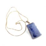 Blue Ice Crystal Necklace