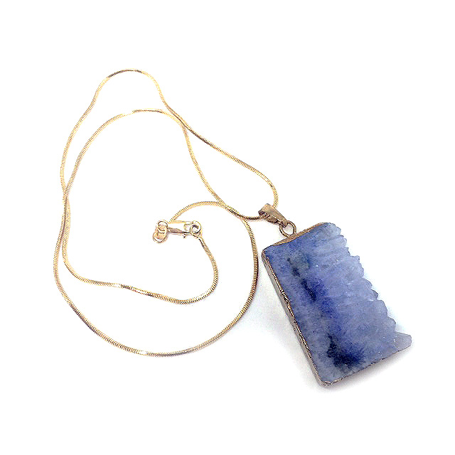 Blue Ice Crystal Necklace
