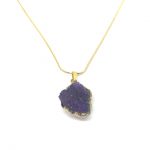 Purple Amethyst Crystal Pendant