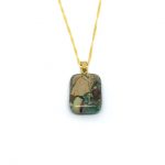 Camouflage Agate Pendant
