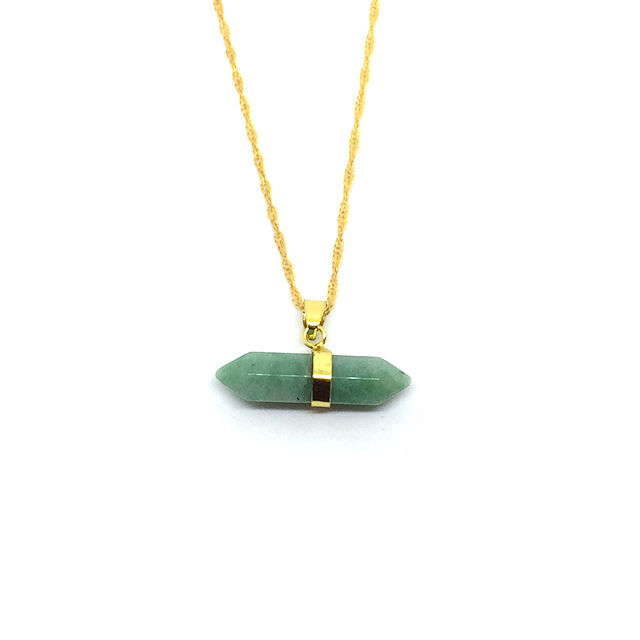 Aventurine Arrow Pendant
