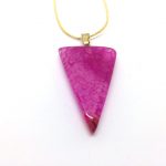 Woman's Pink Agate Pendant
