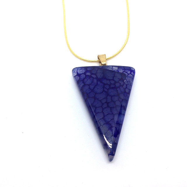 woman's purple agate pendant