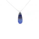 Sterling Silver Blue Agate Pendant