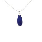 sterling silver lapis gemstone pendant