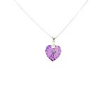 Pink Swarovksi Heart Pendant