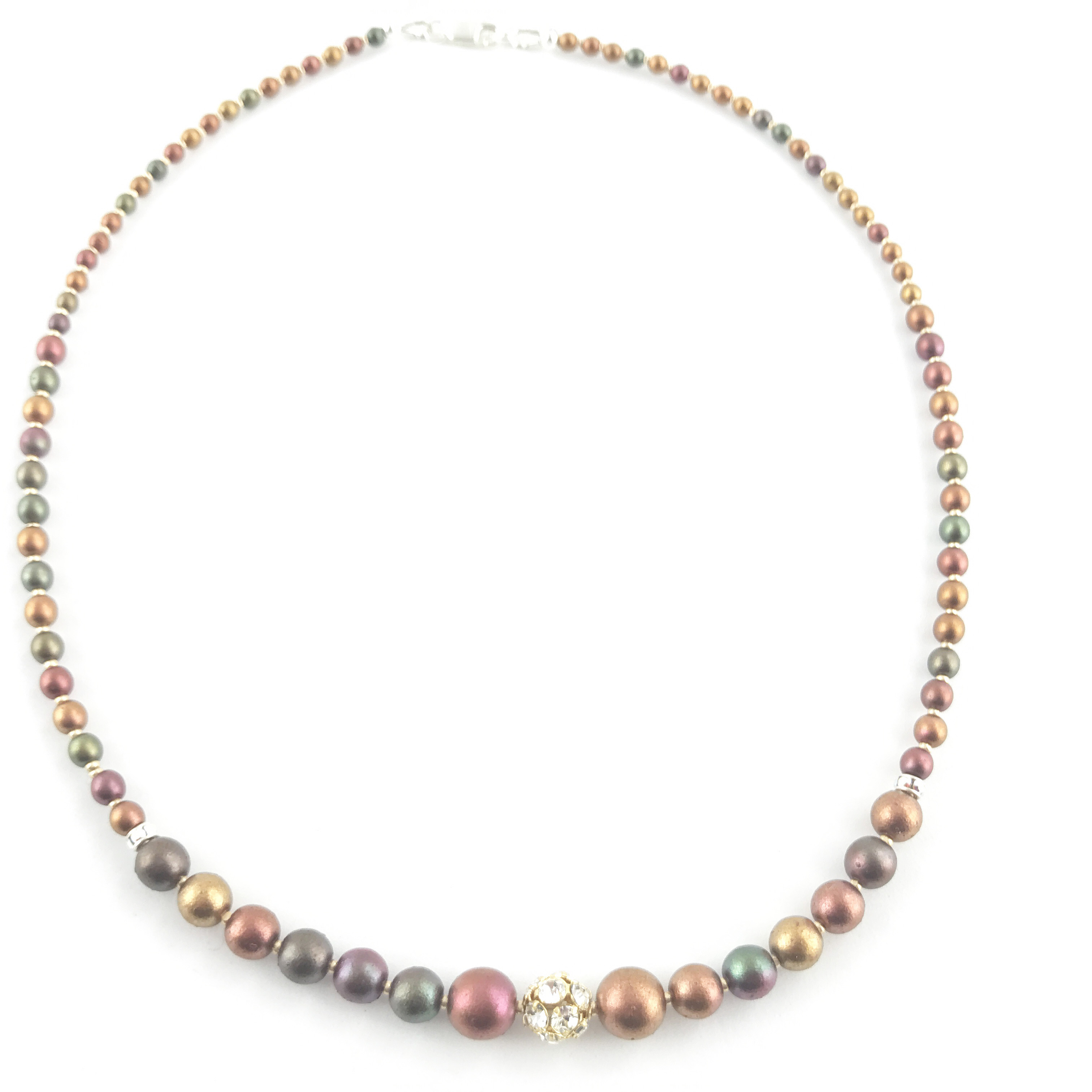 Czech Druk crystal necklace and earrings jewellery set Czech Druk crystal necklace and earrings jewellery set