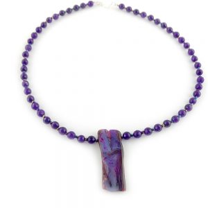 Amethyst and agate necklace online uk