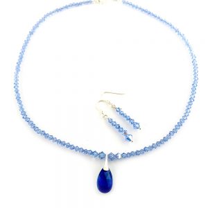 Swarovski crystal necklace and earrings set online uk