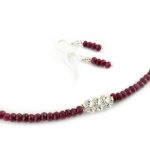 Genuine ruby necklace and earrings set online uk