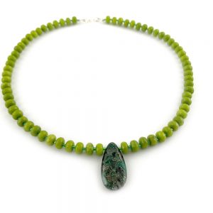 Peridot and agate necklace online uk