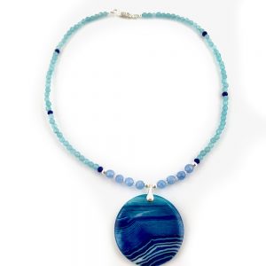 Jade and agate necklace online uk