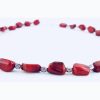 Red Coral & Crystal Necklace Red Coral & Crystal Necklace