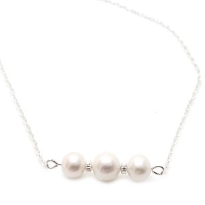 Freshwater pearl bridal necklace