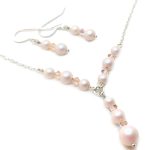 Swarovski pearl bridal necklace
