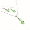 Swarovski crystal necklace and earrings