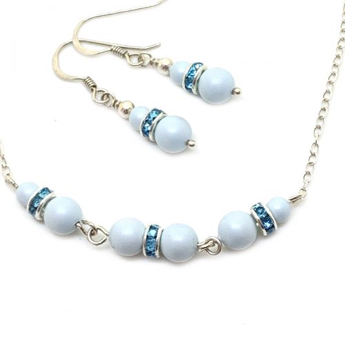 Swarovski pearl necklace