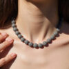Titanium quartz necklace