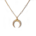 crescent horns necklace