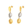cosmic gold silver earrings
