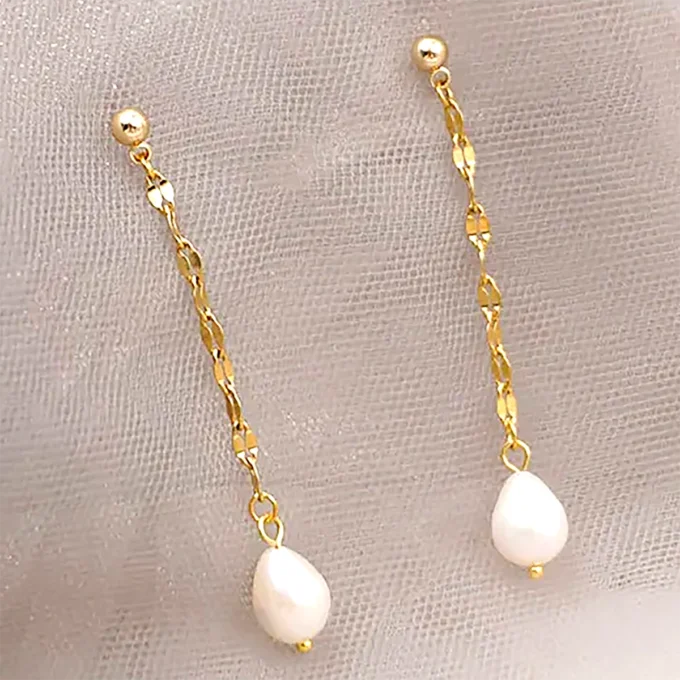 freshwater-pearl-gold-earrings-2 freshwater pearl earrings
