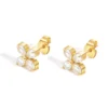 gold-flower-earrings-1 gold zircon flower earrings