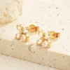 gold-flower-earrings-3 gold flower earrings