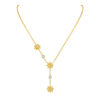 gold flower necklace