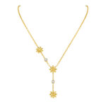 gold flower necklace