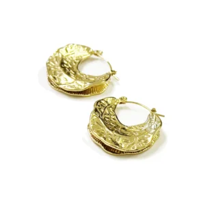 gold astral earrings