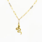 snake gold necklace