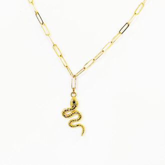 snake gold necklace