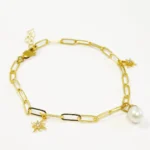 pearl and star bracelet